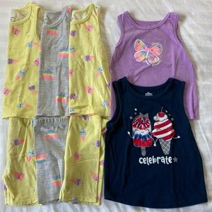 Garanimals Lot of 8 Tanks and Shorts Size 3T